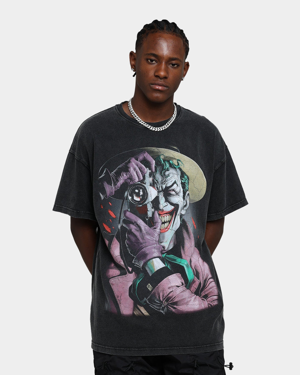 Vintage Studio X Comic Night Hero The Killing Joke  Vintage T-Shirt Black Wash