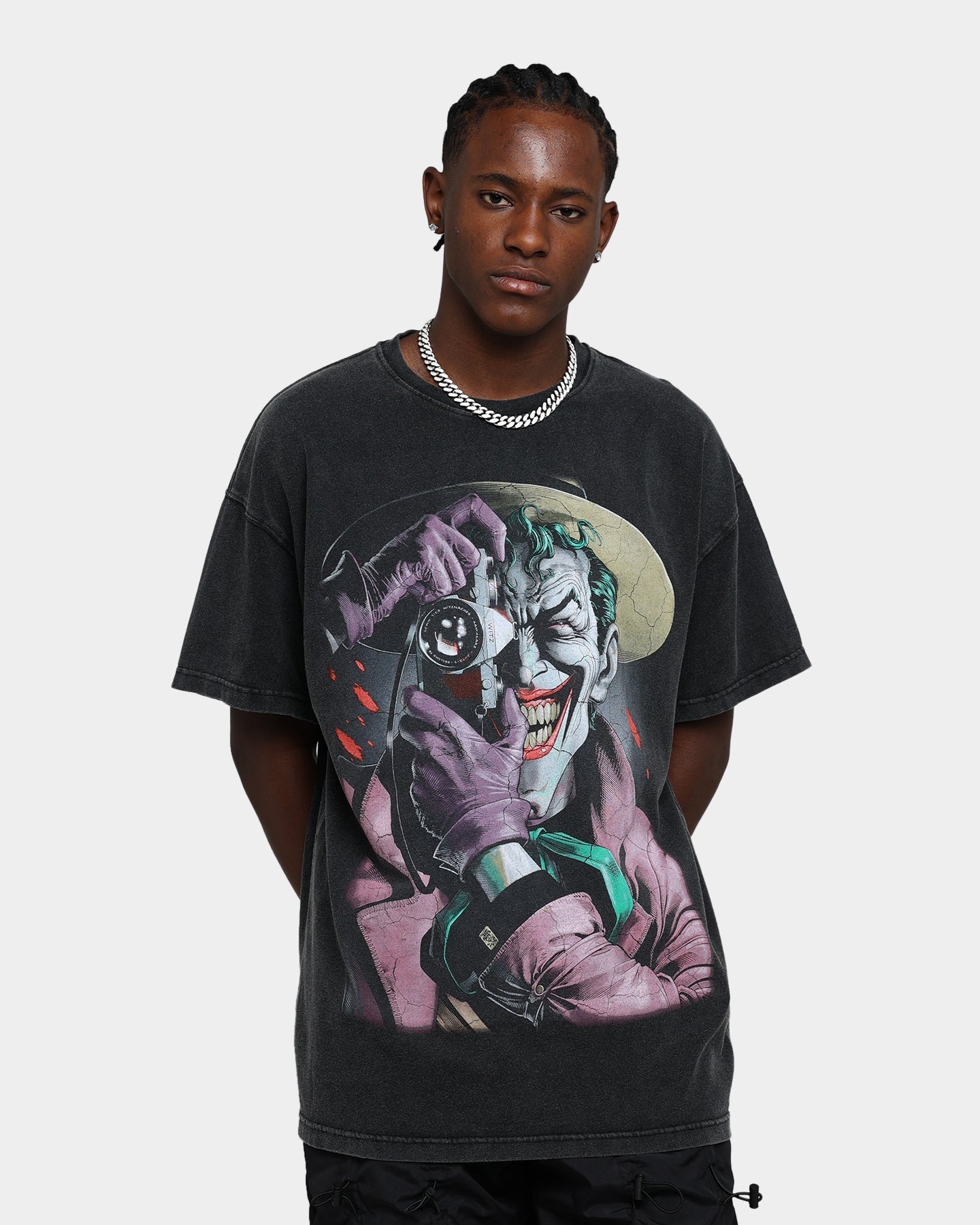 Vintage Studio X Comic Night Hero The Killing Joke  Vintage T-Shirt Black Wash