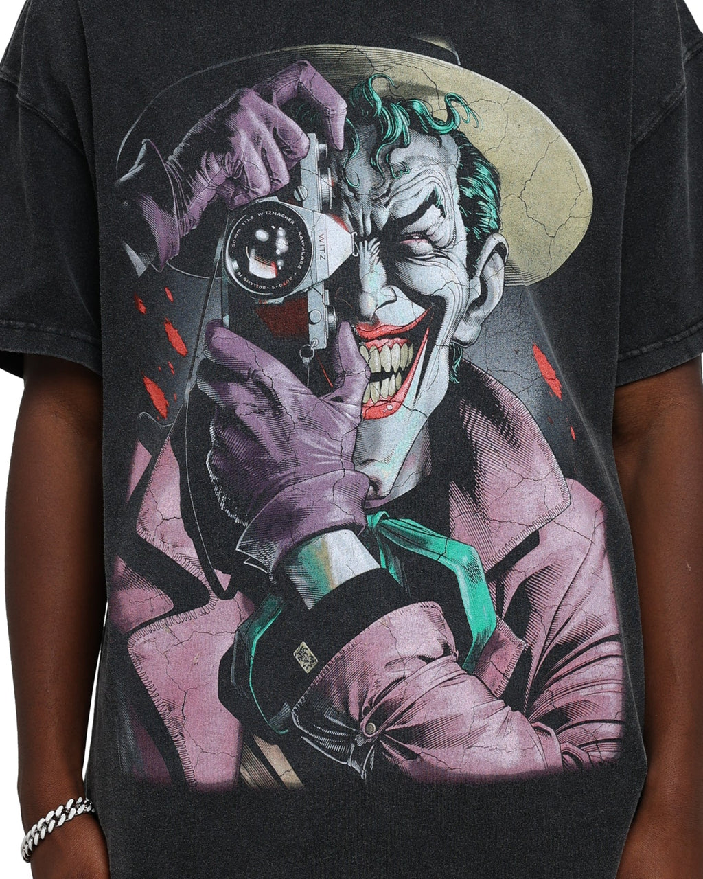 Vintage Studio X Comic Night Hero The Killing Joke  Vintage T-Shirt Black Wash