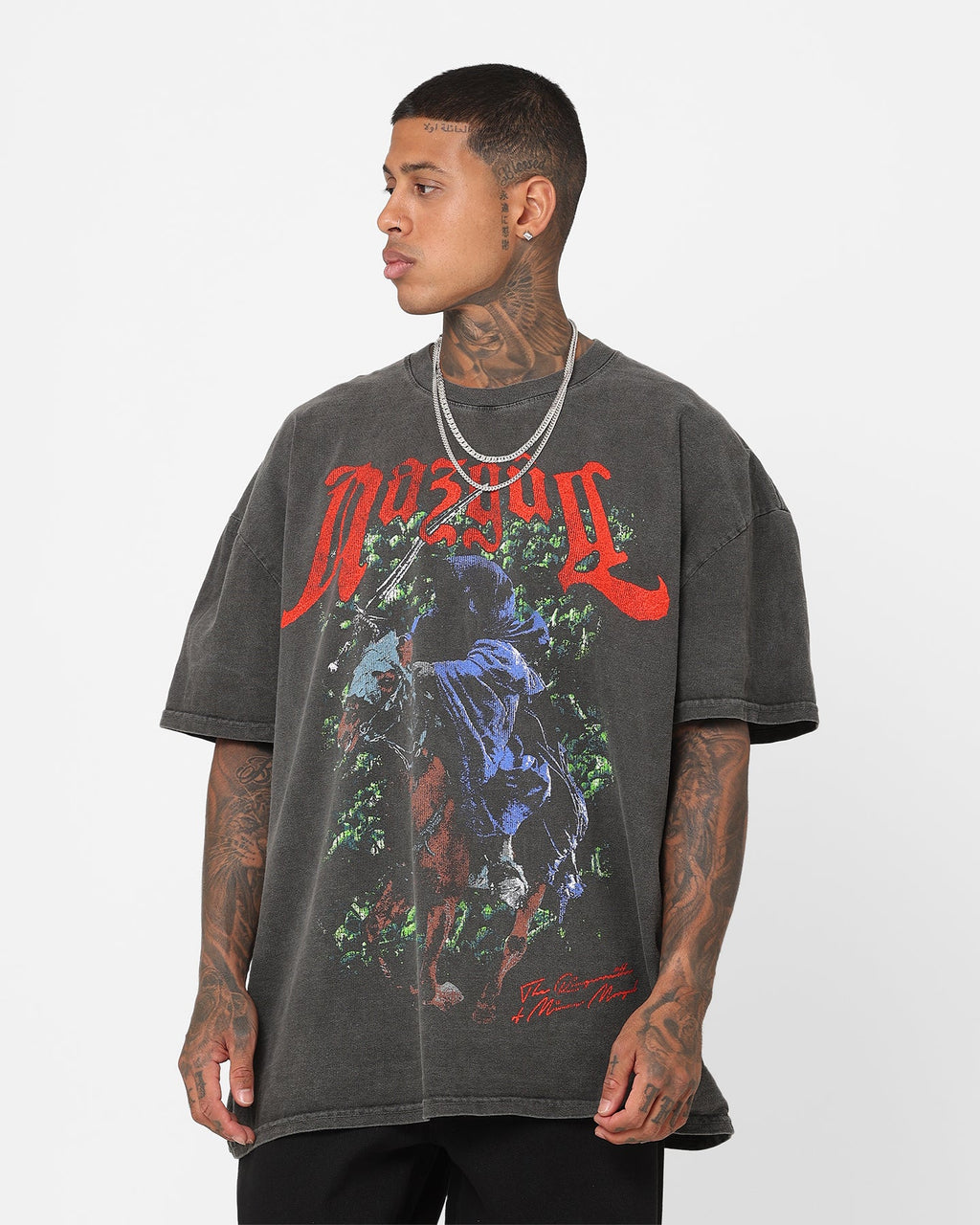 Vintage Studio X Fantasy Legend Dark Rider Heavyweight Vintage T-Shirt Black Wash