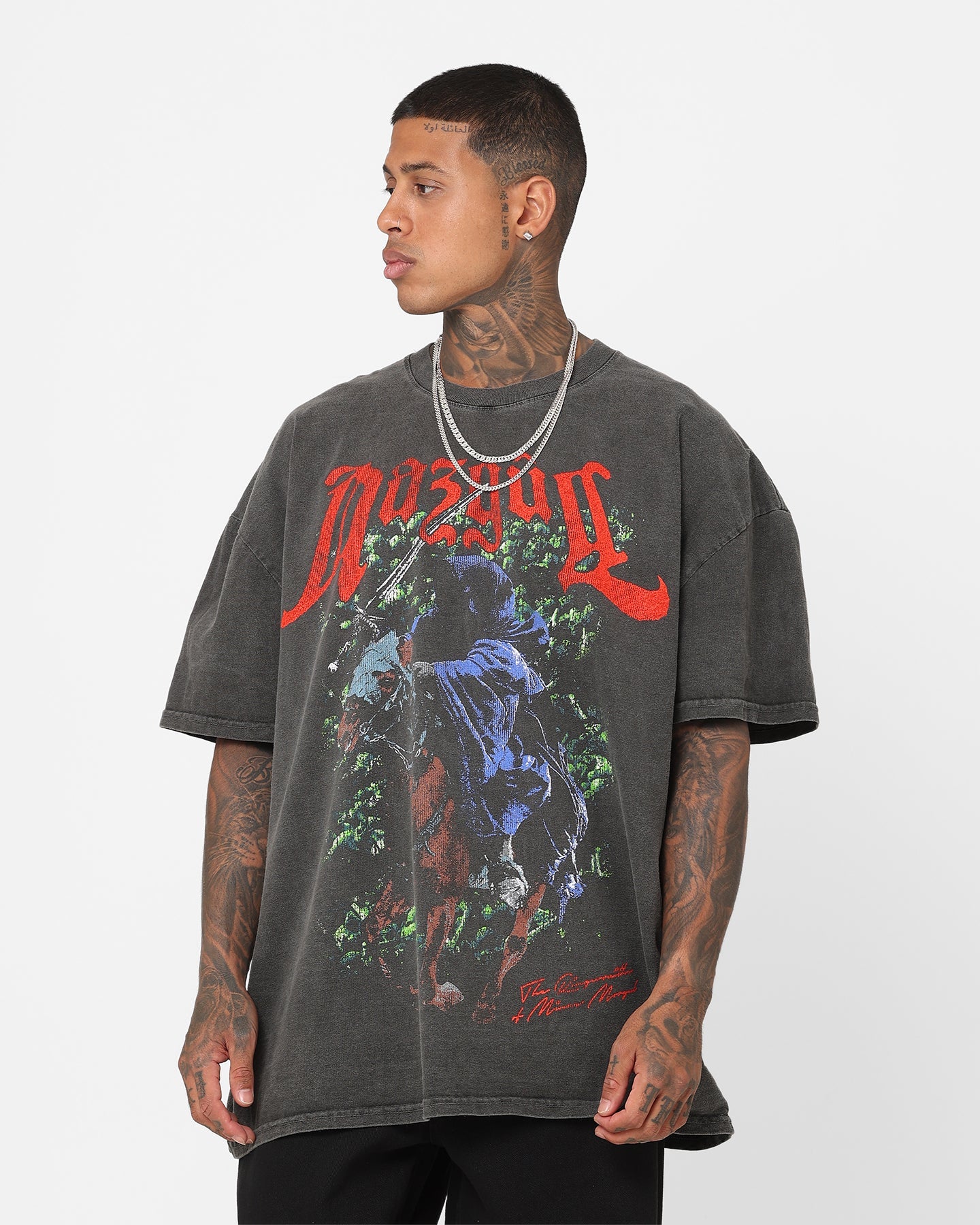Vintage Studio X Fantasy Legend Dark Rider Heavyweight Vintage T-Shirt Black Wash