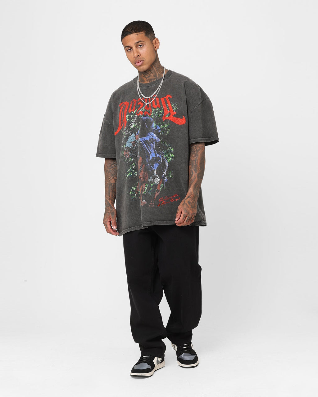 Vintage Studio X Fantasy Legend Dark Rider Heavyweight Vintage T-Shirt Black Wash