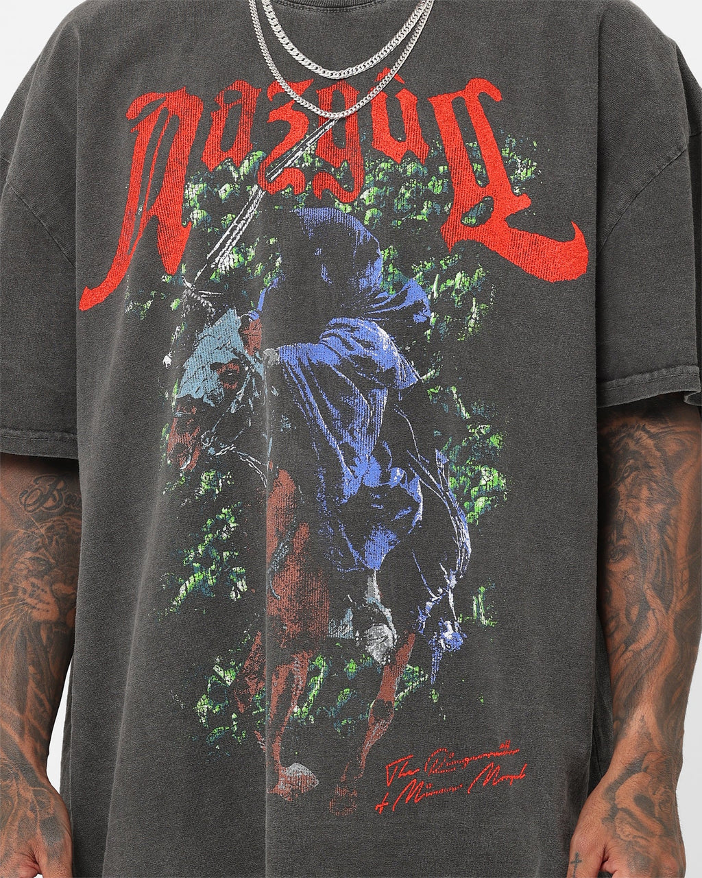 Vintage Studio X Fantasy Legend Dark Rider Heavyweight Vintage T-Shirt Black Wash
