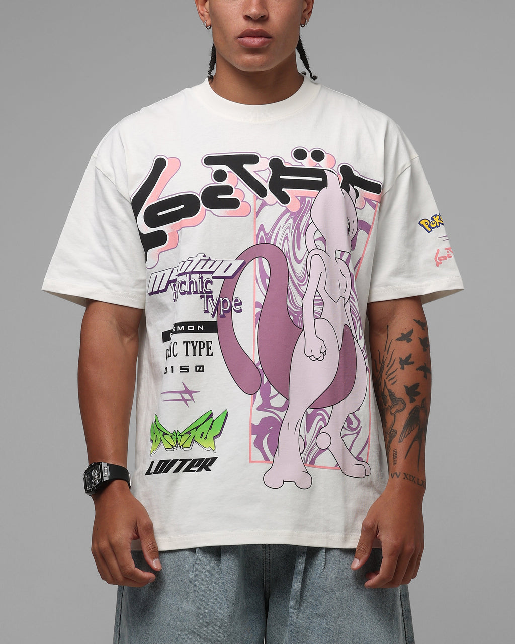 Pocket Monster By Street Psychic Monster Heavyweight T-Shirt Off White