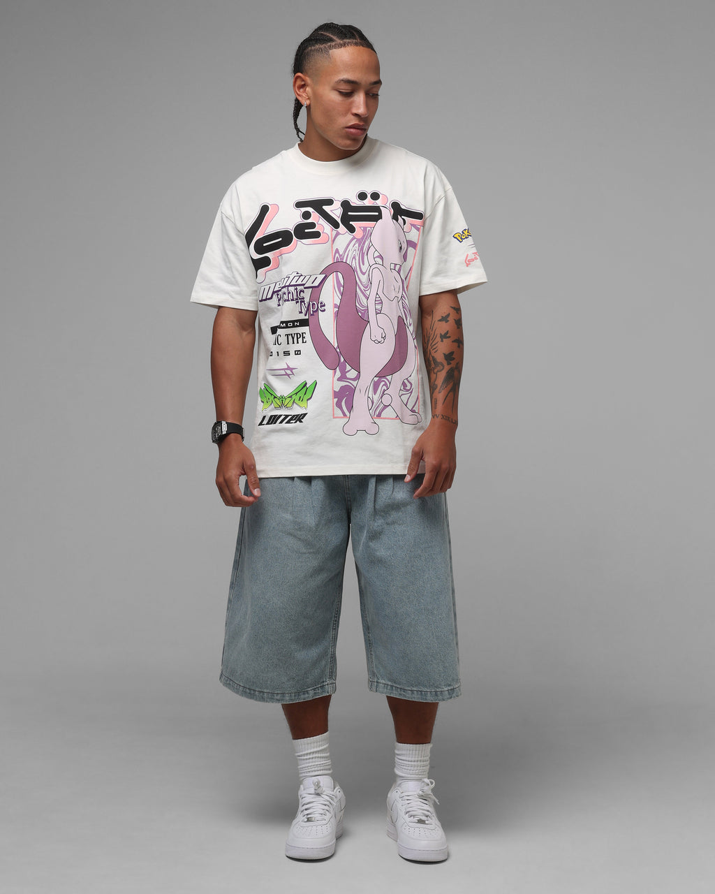 Pocket Monster By Street Psychic Monster Heavyweight T-Shirt Off White