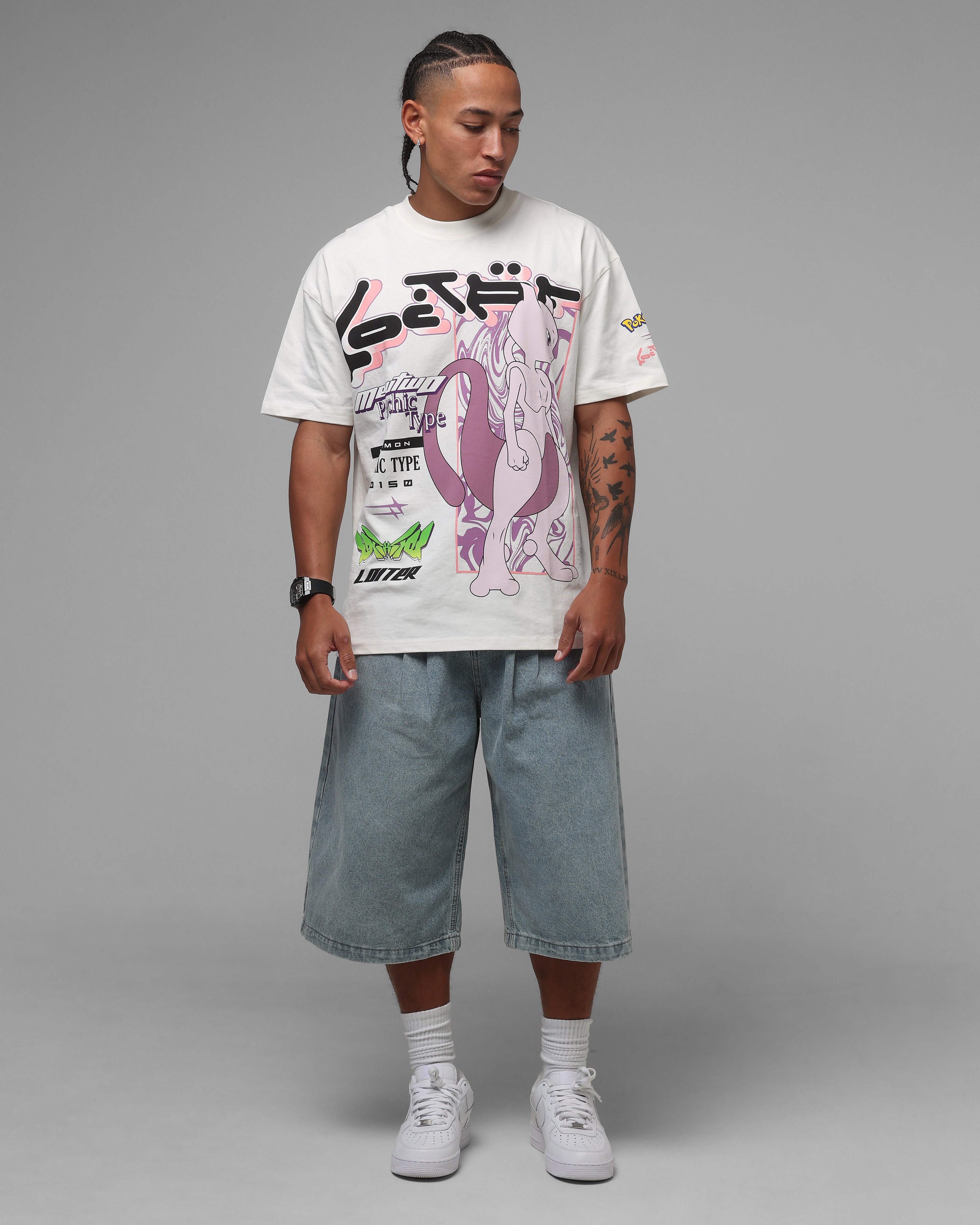Pocket Monster By Street Psychic Monster Heavyweight T-Shirt Off White