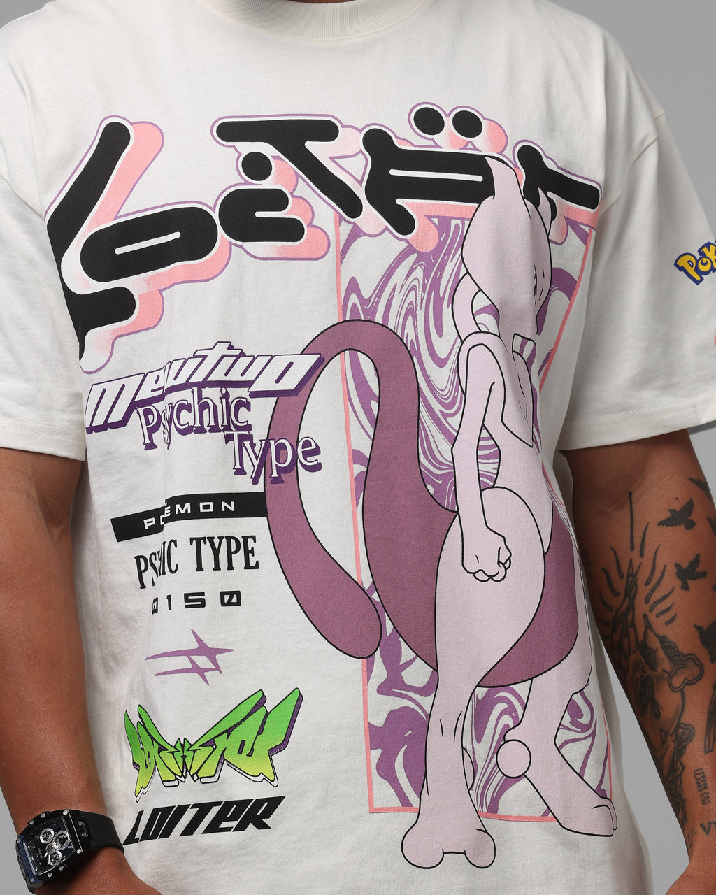 Pocket Monster By Street Psychic Monster Heavyweight T-Shirt Off White
