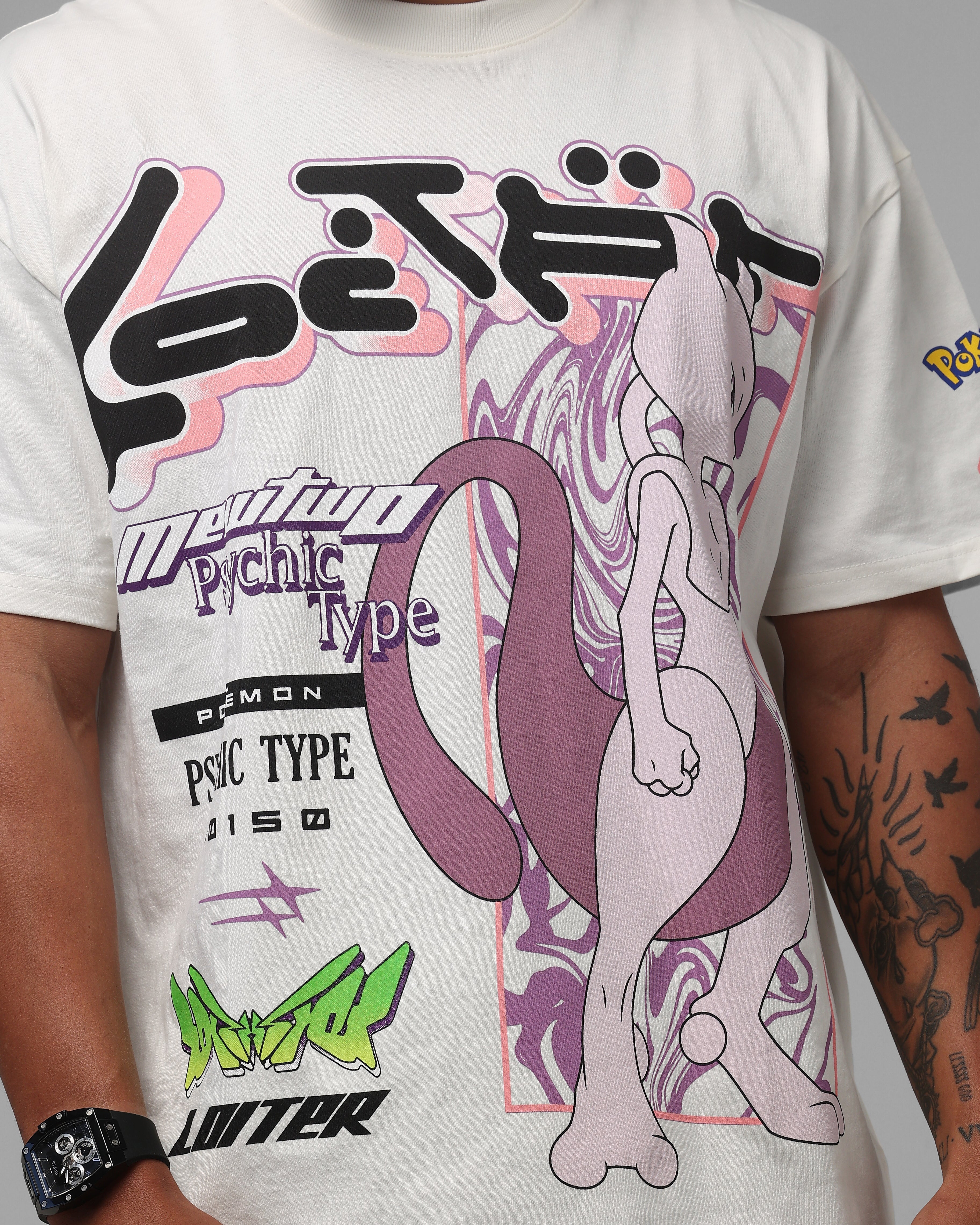 Pocket Monster By Street Psychic Monster Heavyweight T-Shirt Off White
