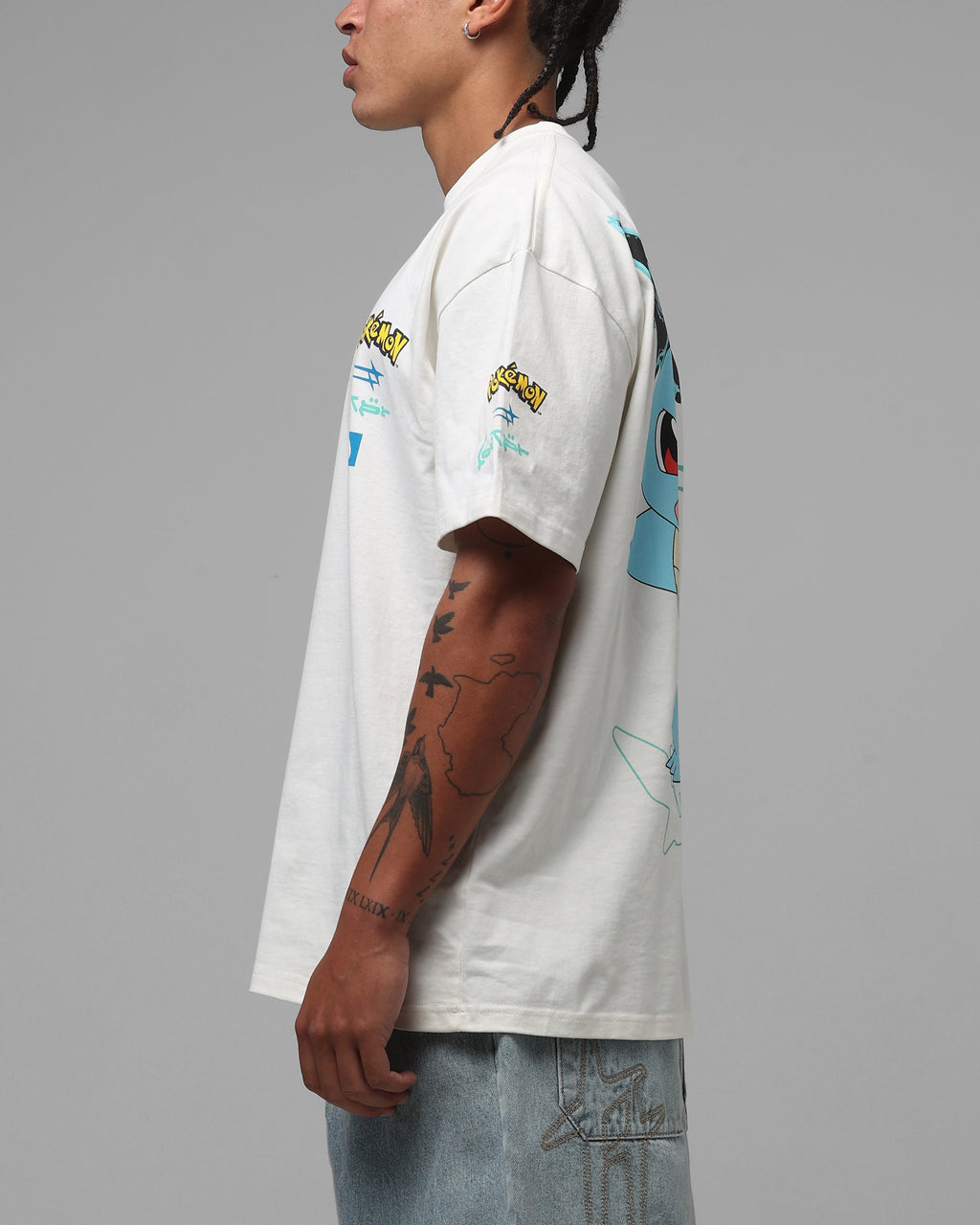 Pocket Monster By Street Water Monster Heavyweight T-Shirt Off White