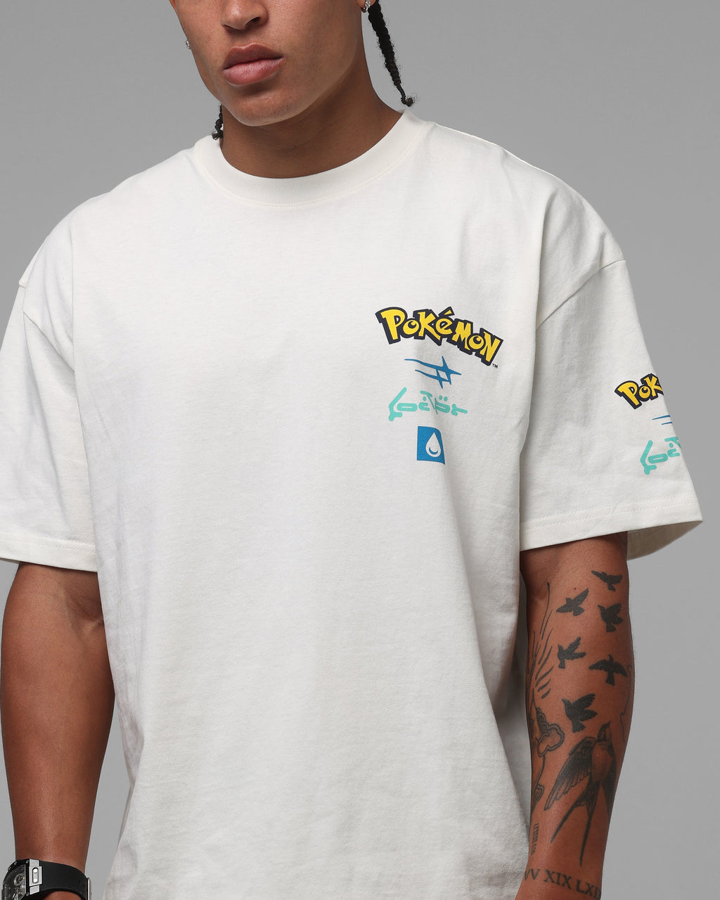 Pocket Monster By Street Water Monster Heavyweight T-Shirt Off White