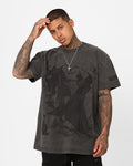 Vintage Studio X Comic Night Hero Issue #423 Noir Heavyweight Vintage T-Shirt Black Wash