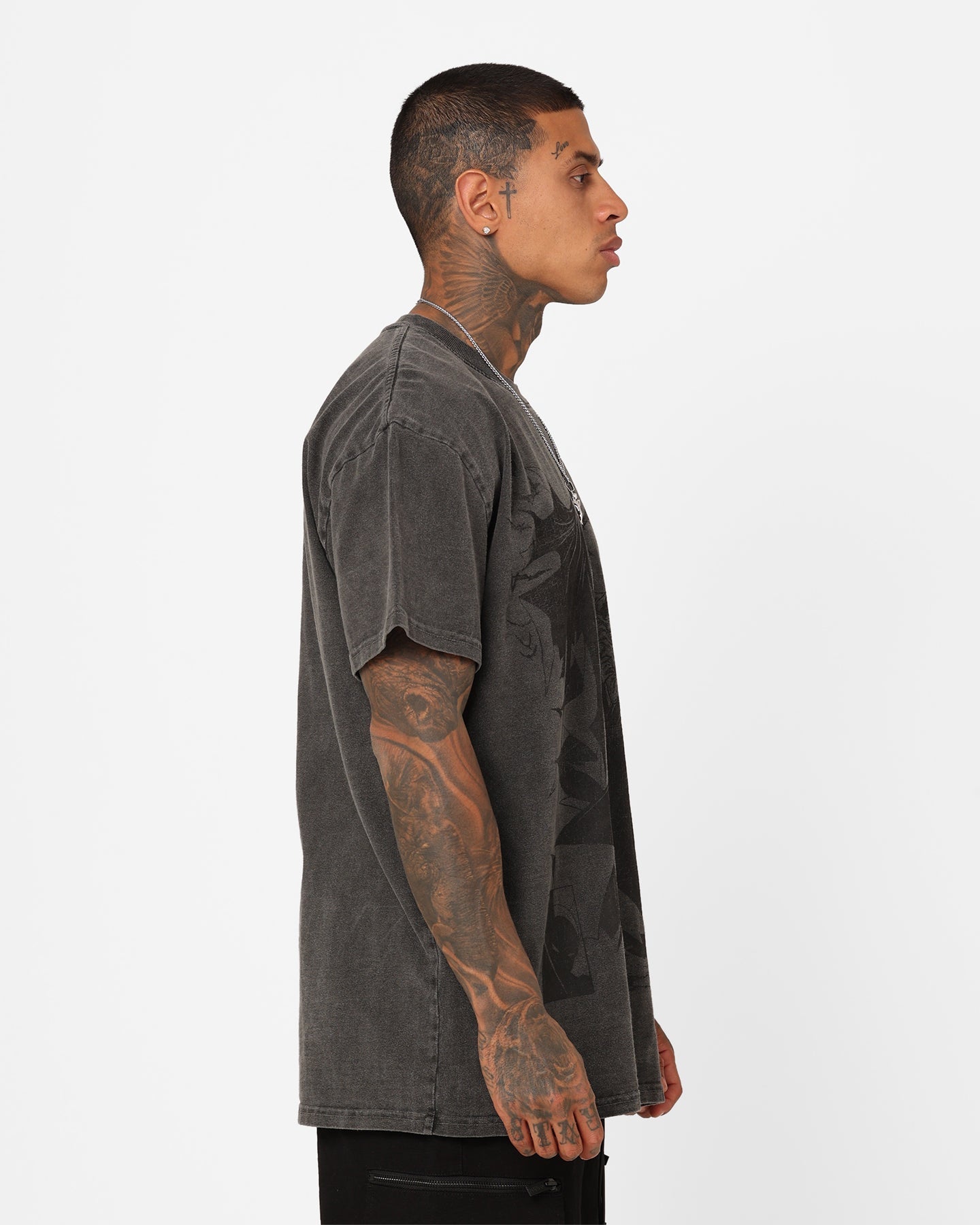 Vintage Studio X Comic Night Hero Issue #423 Noir Heavyweight Vintage T-Shirt Black Wash