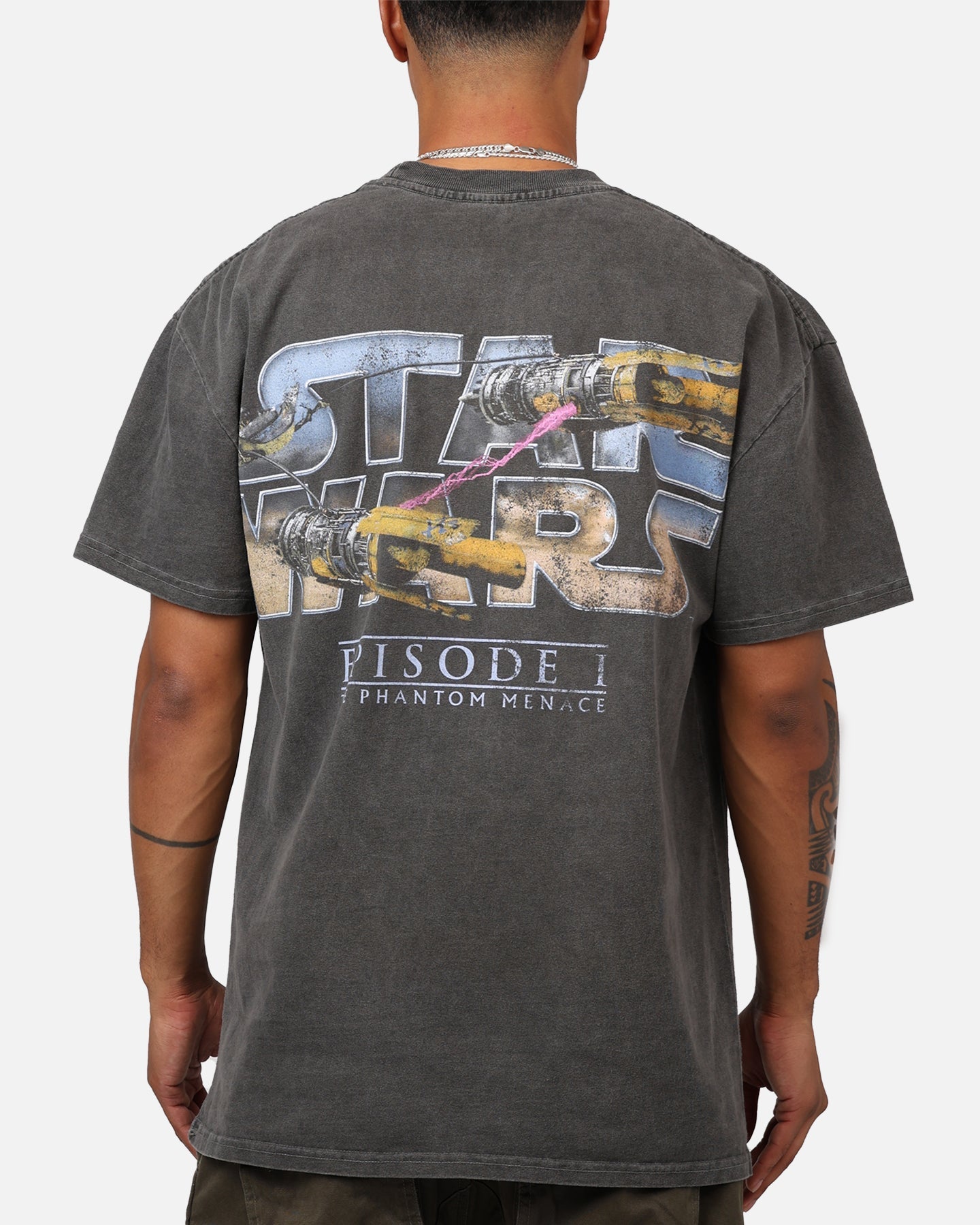 Galaxy Space Episode I '99 Heavyweight Vintage T-Shirt Black Wash