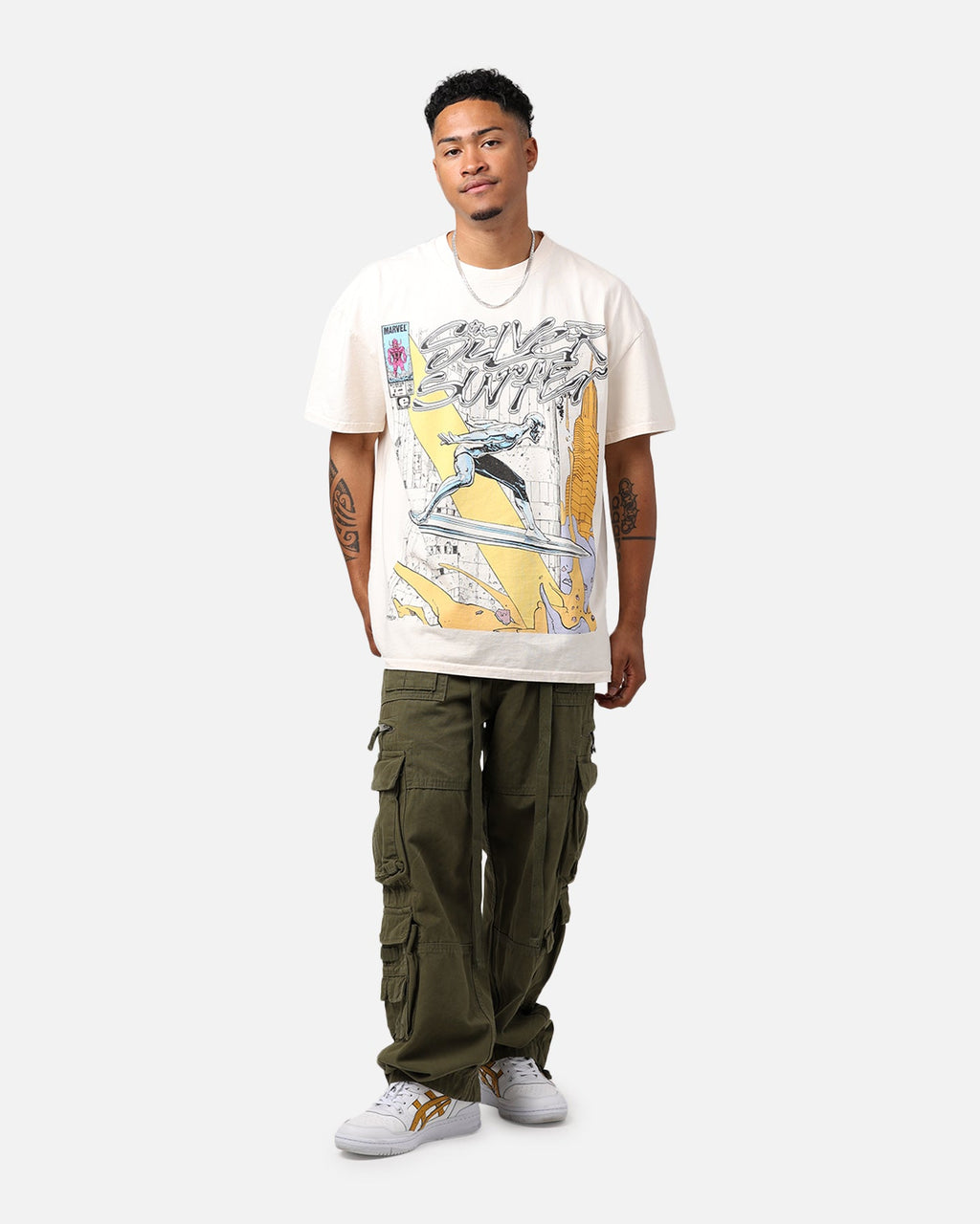 Comic Cosmic Rider Heavyweight T-Shirt Off White