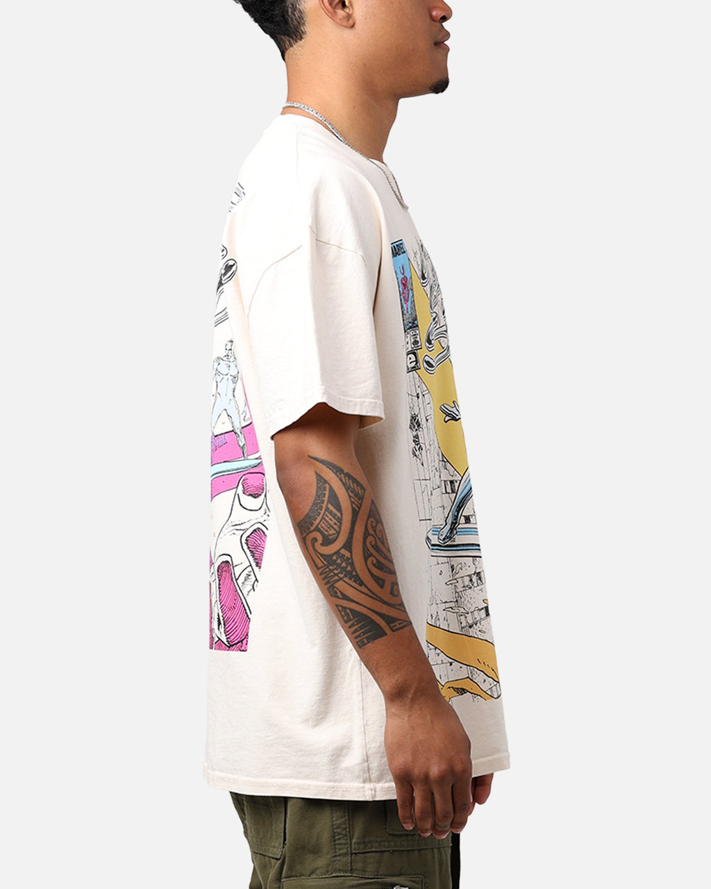 Comic Cosmic Rider Heavyweight T-Shirt Off White