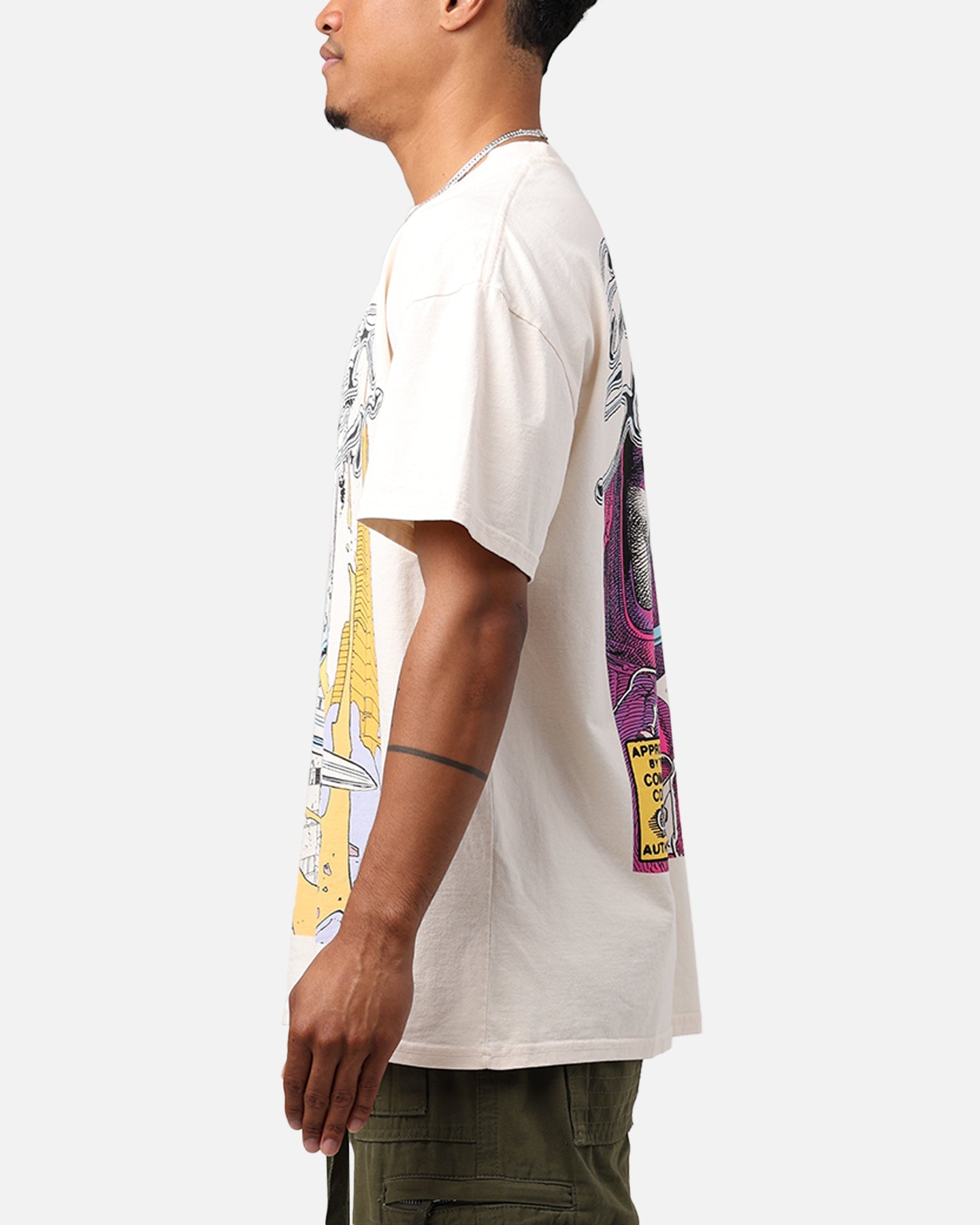 Comic Cosmic Rider Heavyweight T-Shirt Off White