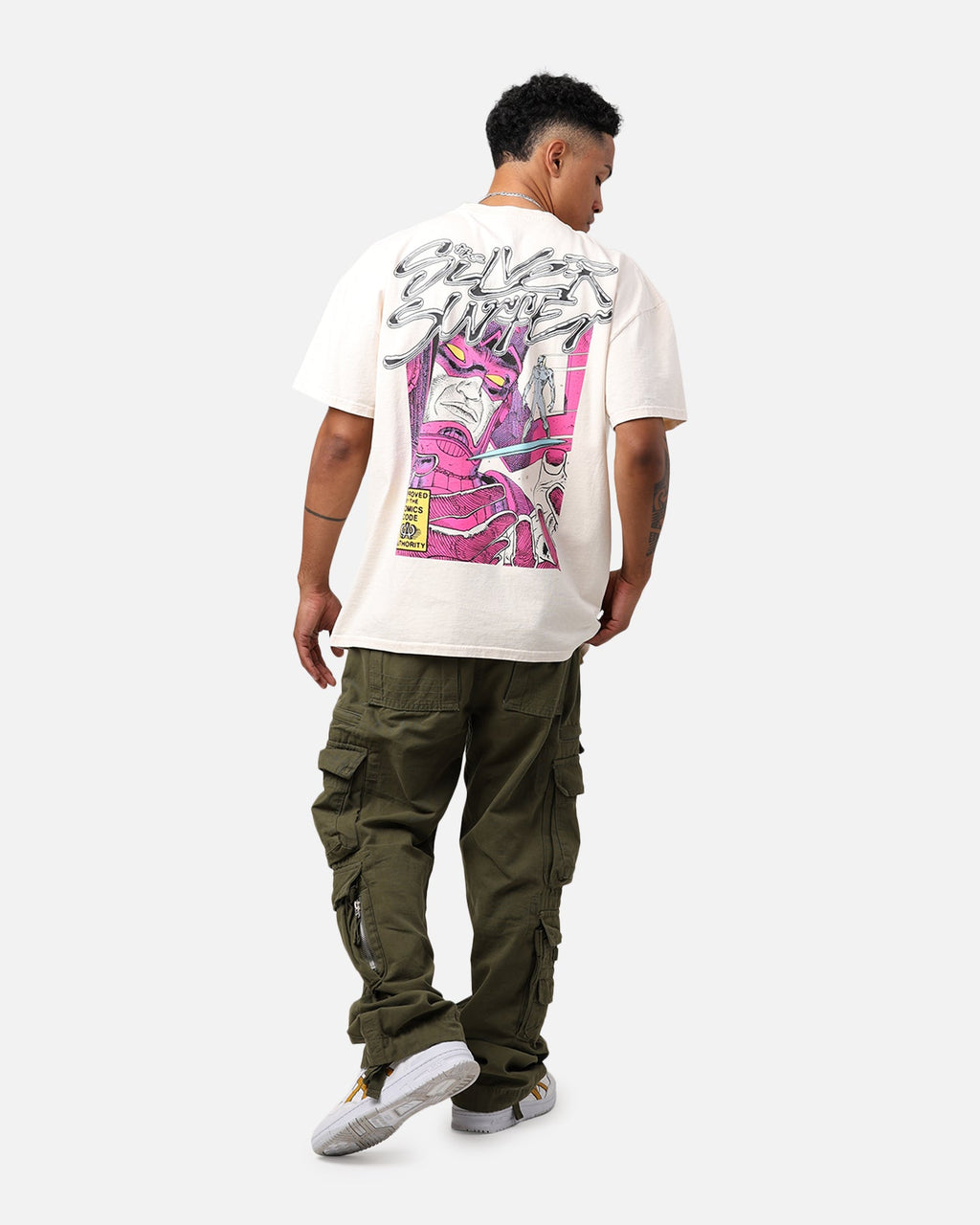 Comic Cosmic Rider Heavyweight T-Shirt Off White
