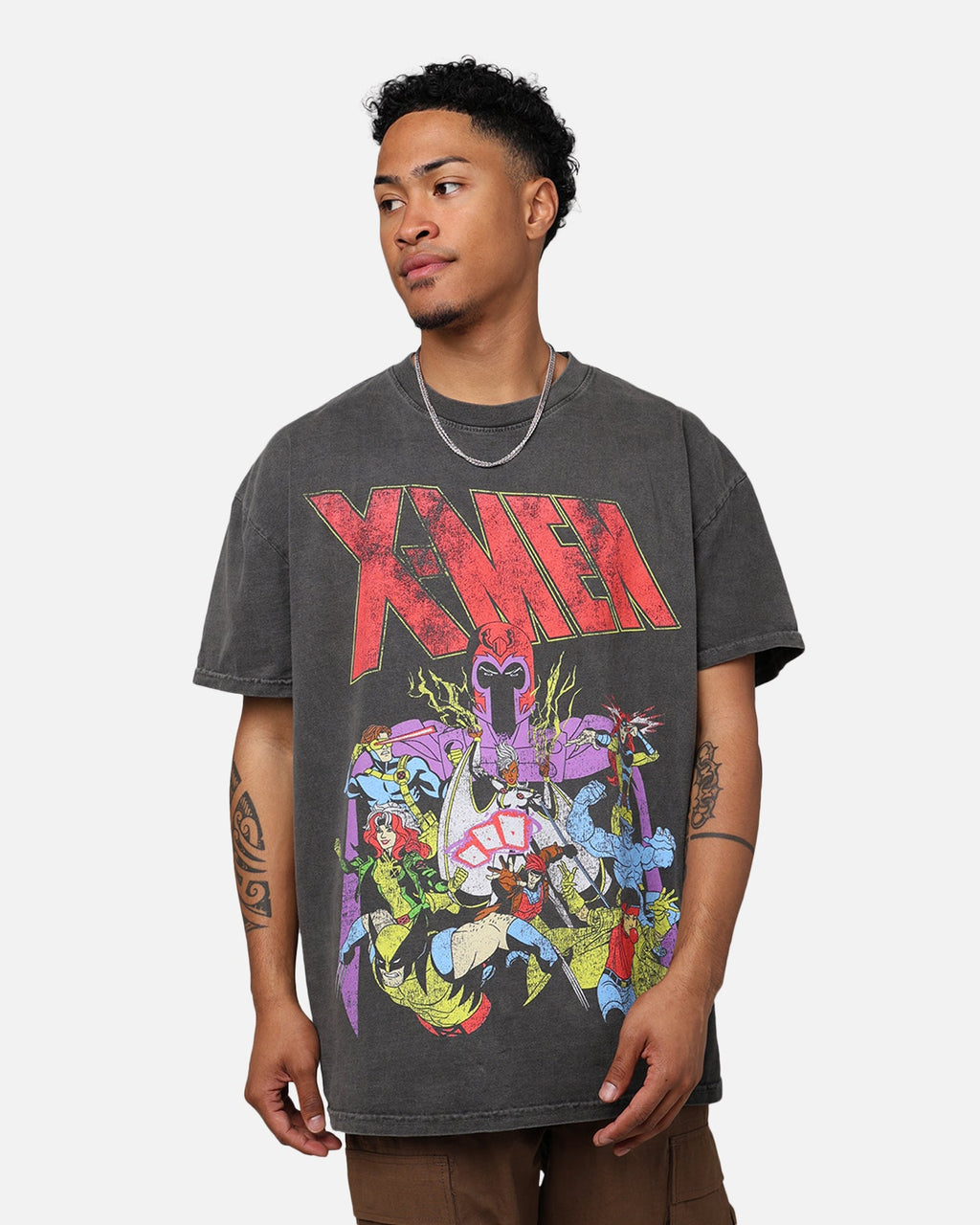 Comic Mutant Hero The Mutant Hero Heavyweight Vintage T-Shirt Washed Black