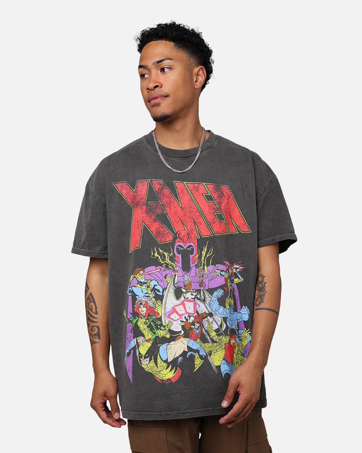 Comic Mutant Hero The Mutant Hero Heavyweight Vintage T-Shirt Washed Black