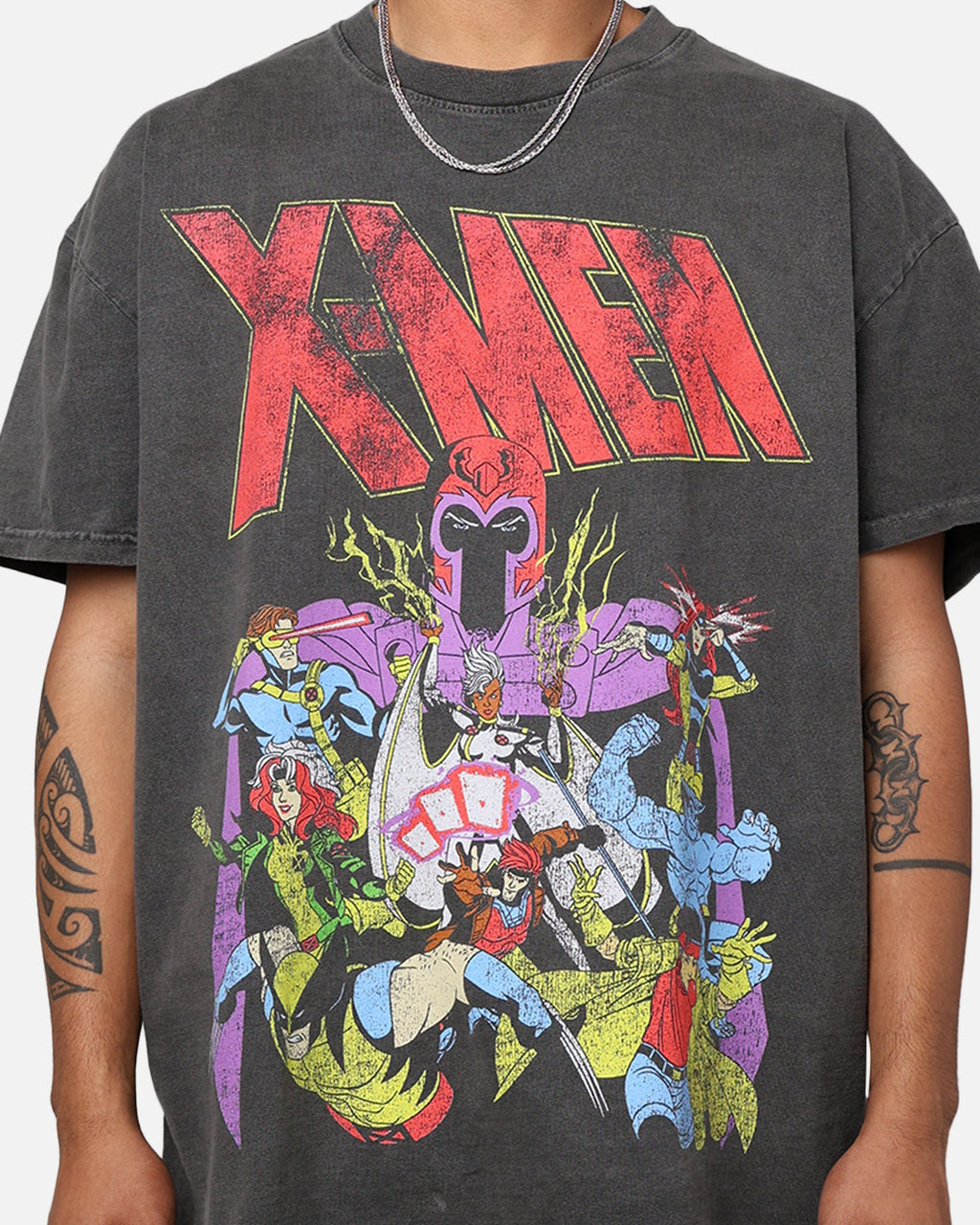Comic Mutant Hero The Mutant Hero Heavyweight Vintage T-Shirt Washed Black