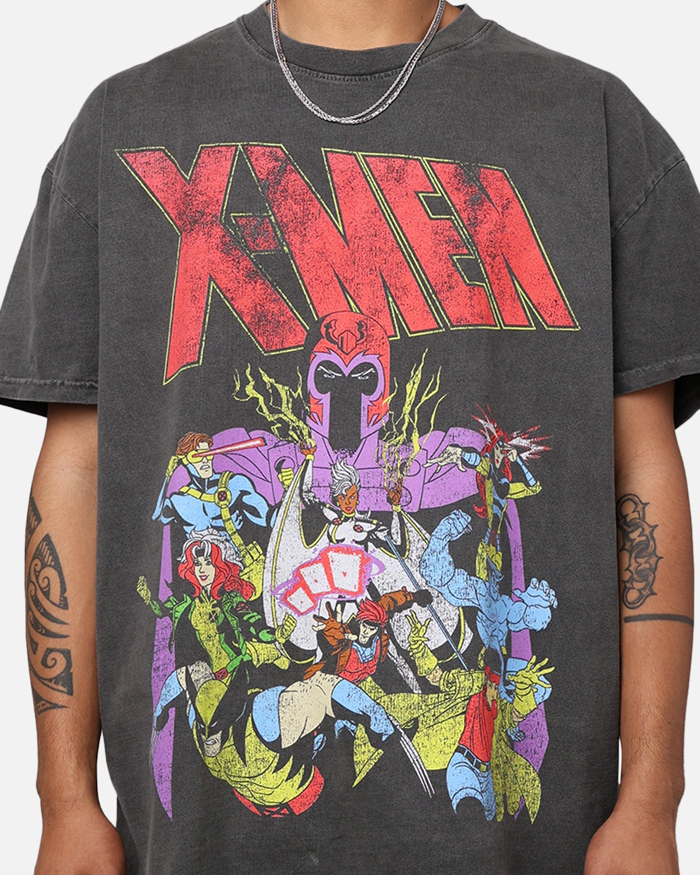 Comic Mutant Hero The Mutant Hero Heavyweight Vintage T-Shirt Washed Black