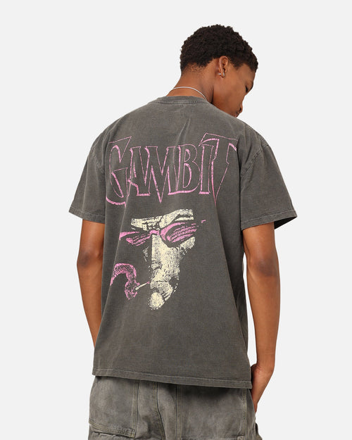 Comic Mutant Hero Gambit Heavyweight T-Shirt Black Wash