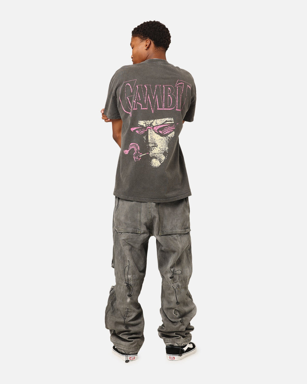 Comic Mutant Hero Gambit Heavyweight T-Shirt Black Wash