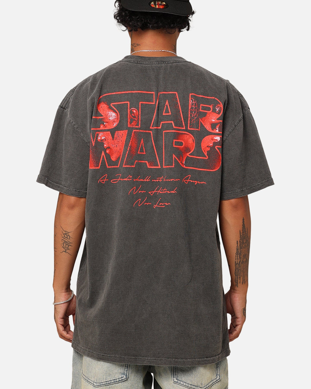Galaxy Space Space Queen Heavyweight T-Shirt Black Wash