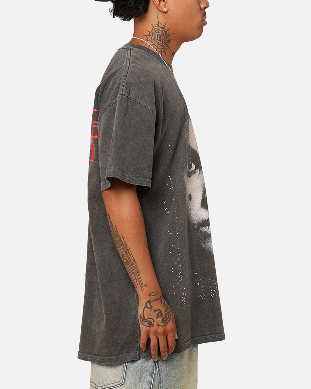 Galaxy Space Space Queen Heavyweight T-Shirt Black Wash