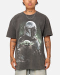 Galaxy Space The Mandalorian Heavyweight T-Shirt Black Wash