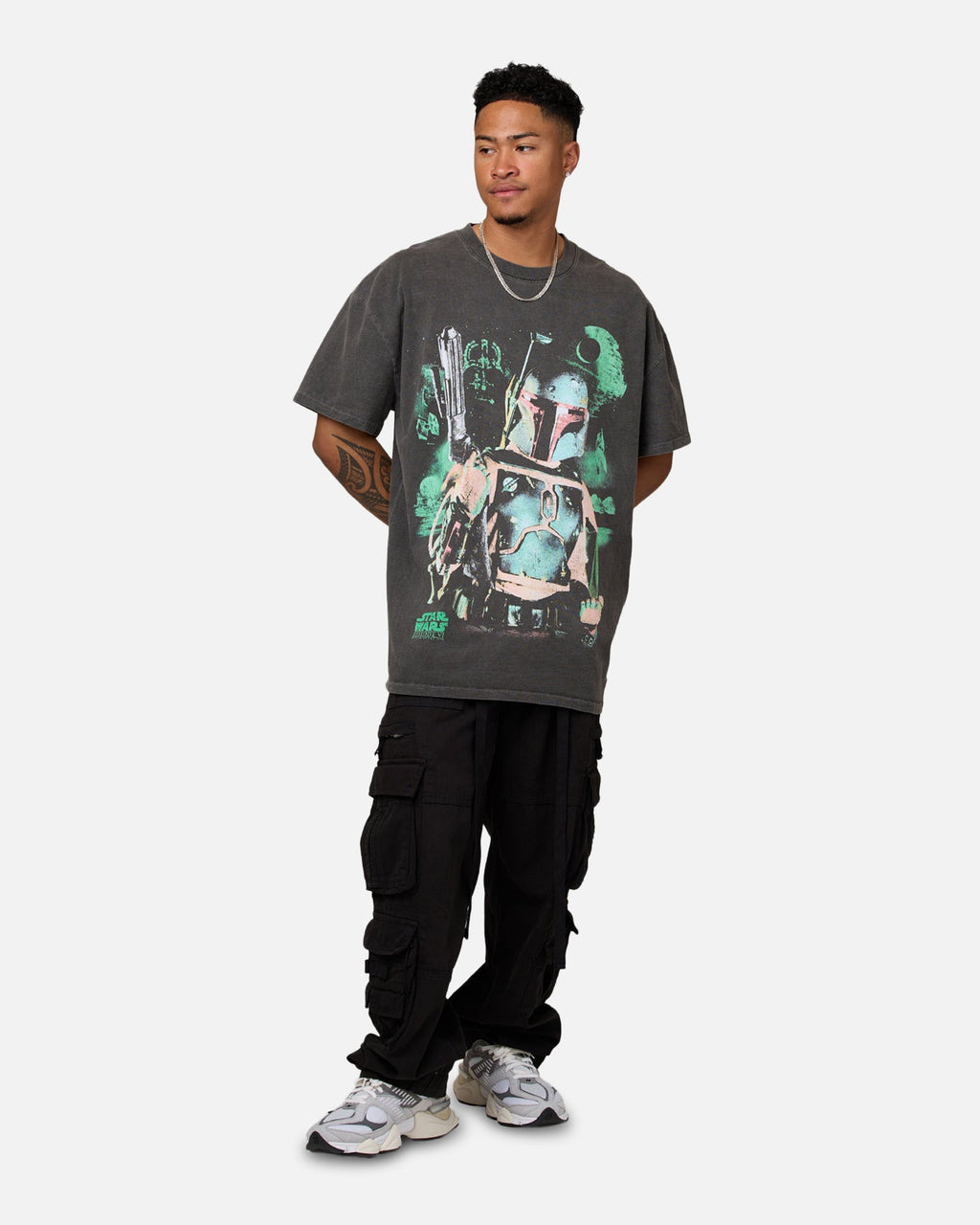 Galaxy Space '83 Heavyweight Vintage T-Shirt Black Wash