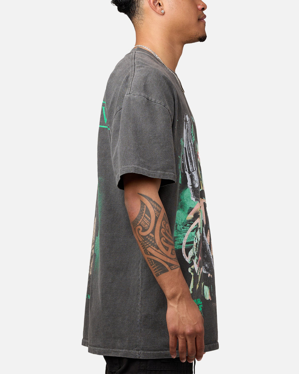 Galaxy Space '83 Heavyweight Vintage T-Shirt Black Wash
