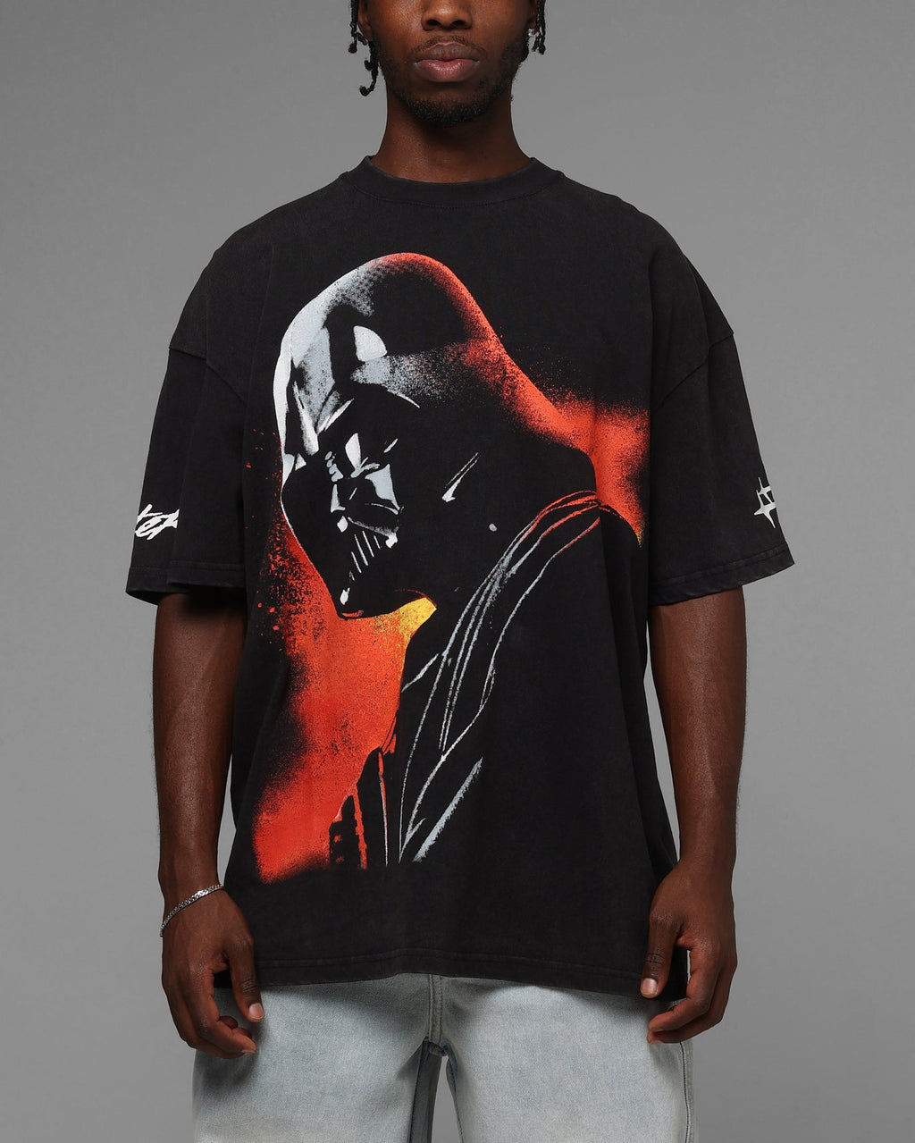 Galaxy Space Dark Commander T-Shirt Black Wash