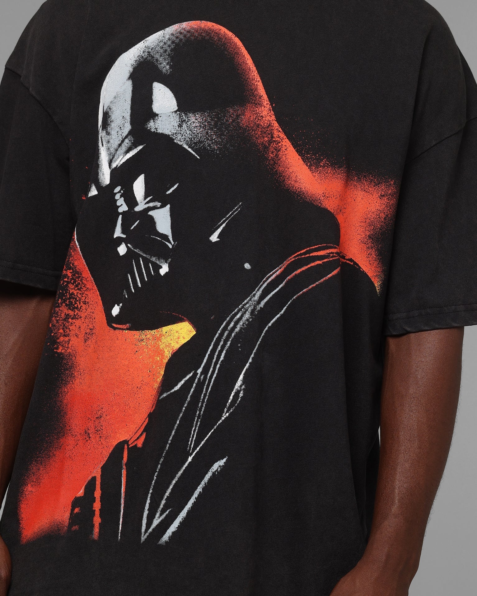 Galaxy Space Dark Commander T-Shirt Black Wash