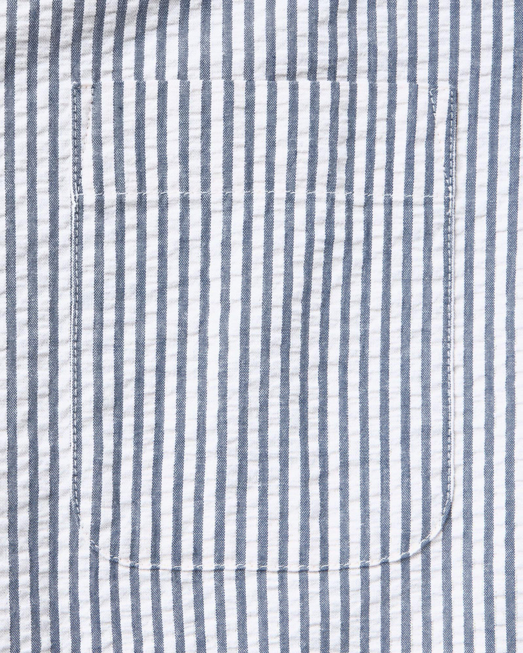 The Short Sleeve Jack in Steel Blue Stripe Seersucker