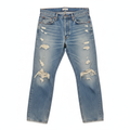 Distressed Denim Jeans