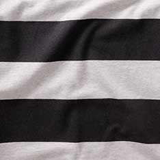 The Organic Cotton Shop Tee in Faded Black Stripe