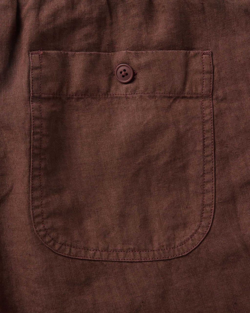 The Apres Short in Burgundy Hemp
