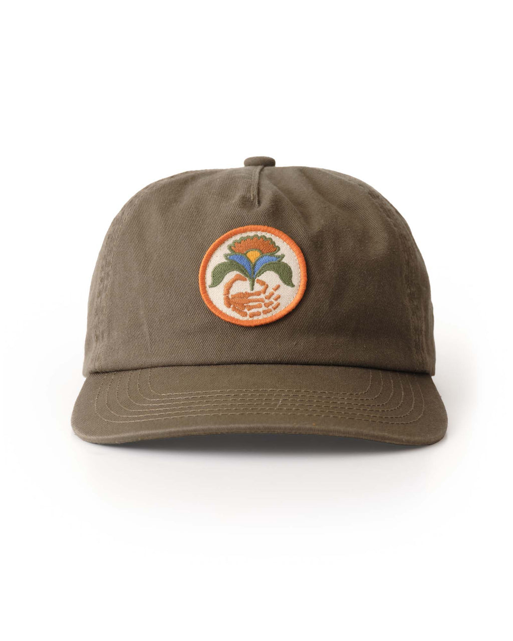 The Mercer Cap in Bud Green Twill
