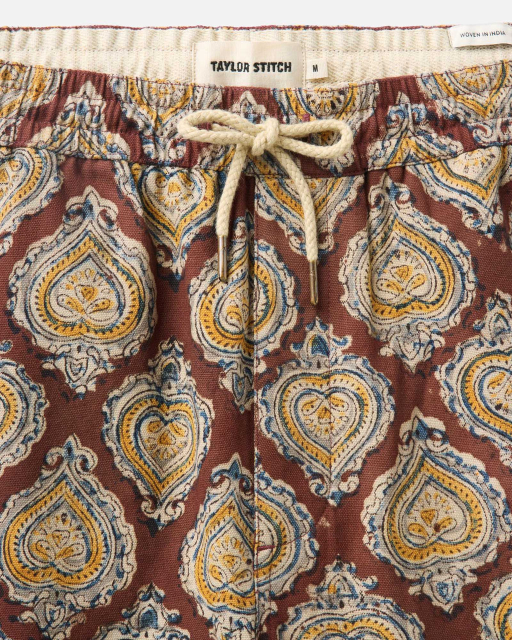The Apres Short in Sangria Block Print