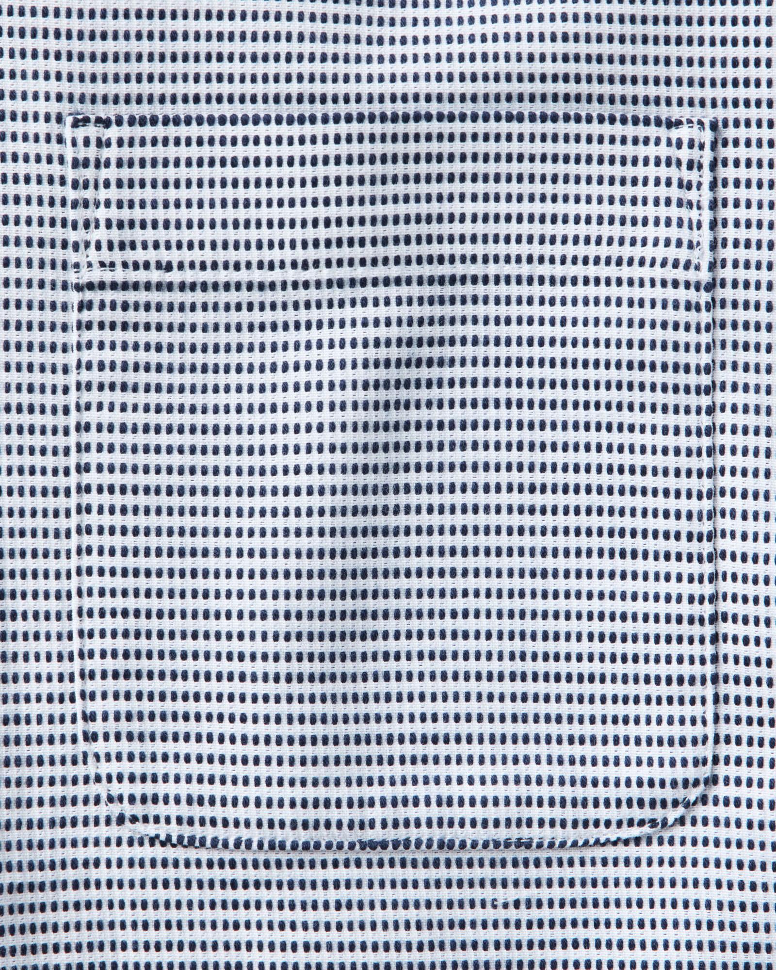 The Hawthorne Shirt in Blue Pin Dot Dobby
