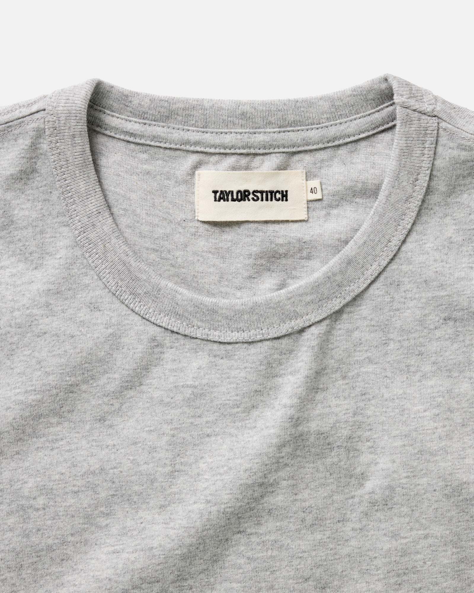 The Organic Cotton Tee in Heather Grey